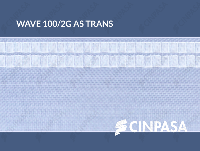  Perfect Wave Tape with 2 Pockets, Type G, Asymmetrical, Transparent 